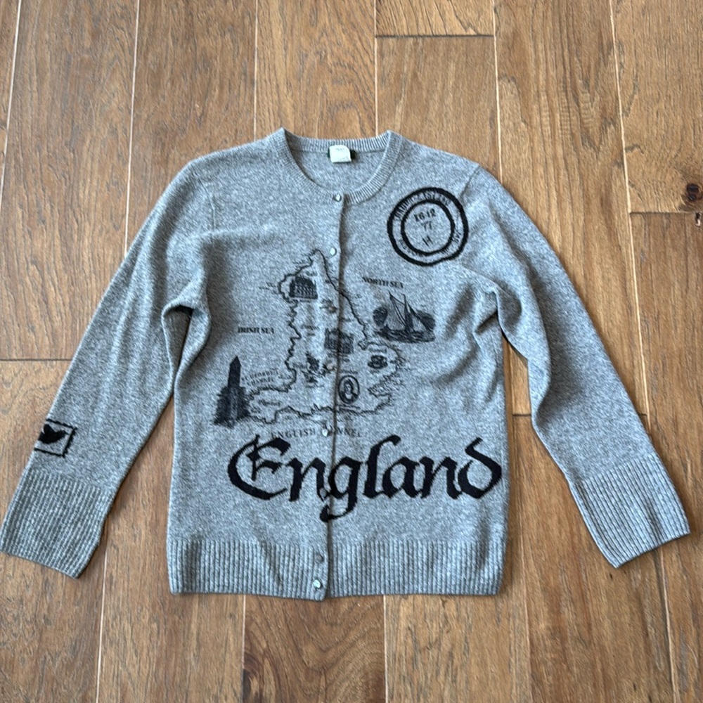 J Crew England Wool Cardigan